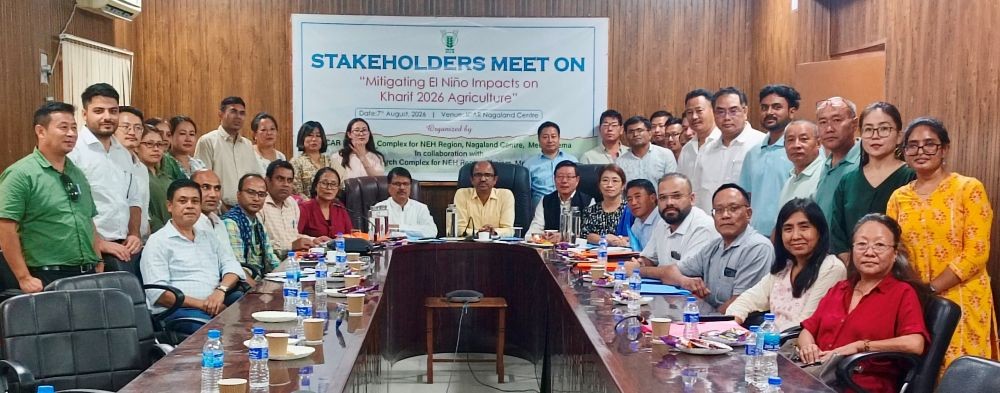 Officials and others during the Stakeholders meet on “Mitigating El Niño Impacts on Kharif 2026 Agriculture” held on August 7.